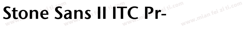 Stone Sans II ITC Pr字体转换